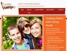 Tablet Screenshot of familydentistryatstonecrest.com